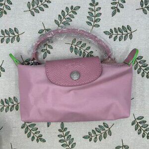 Longchamp Pink Mini Tote Gold Hardware